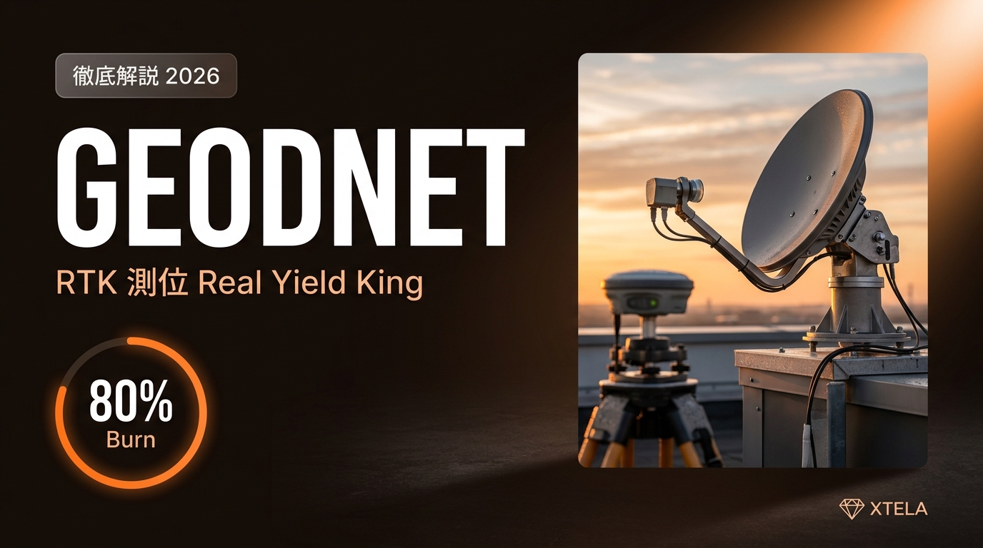 GEODNET（GEOD）徹底解説 2026｜「Real Yield King」RTK測位DePINの透明性設計