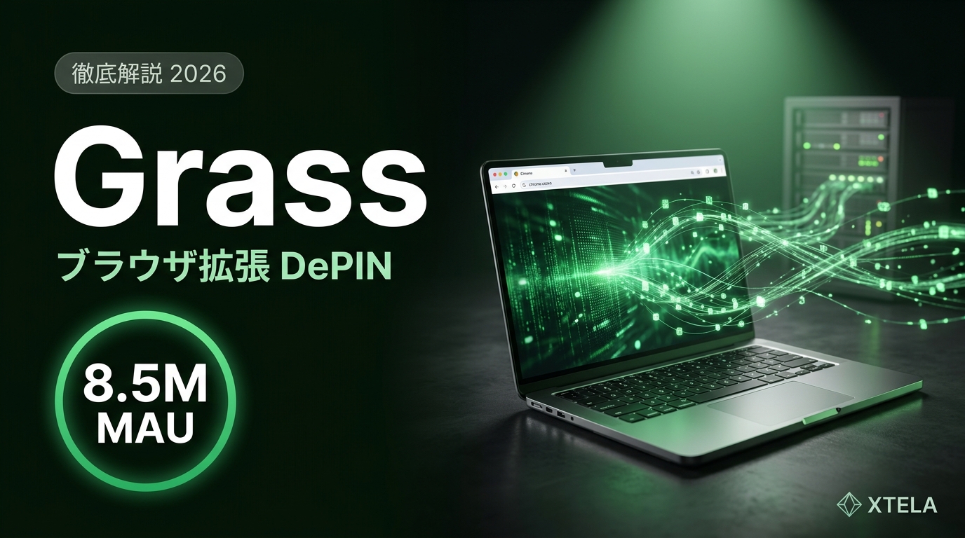 Grass（GRASS）徹底解説 2026｜8.5M MAUのブラウザ拡張DePINと2026/3アンロック問題