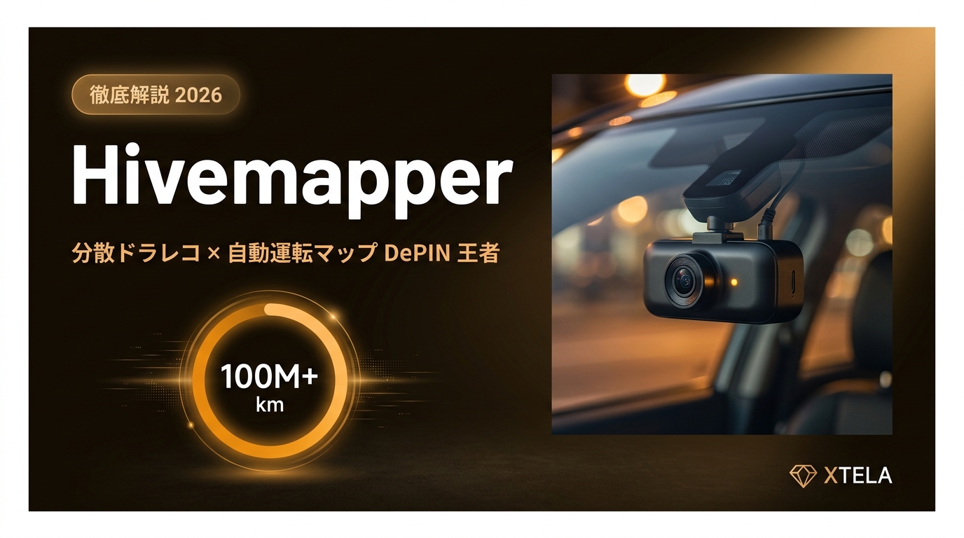 Hivemapper（HONEY）徹底解説 2026｜分散ドラレコ×自動運転マップDePINの王者