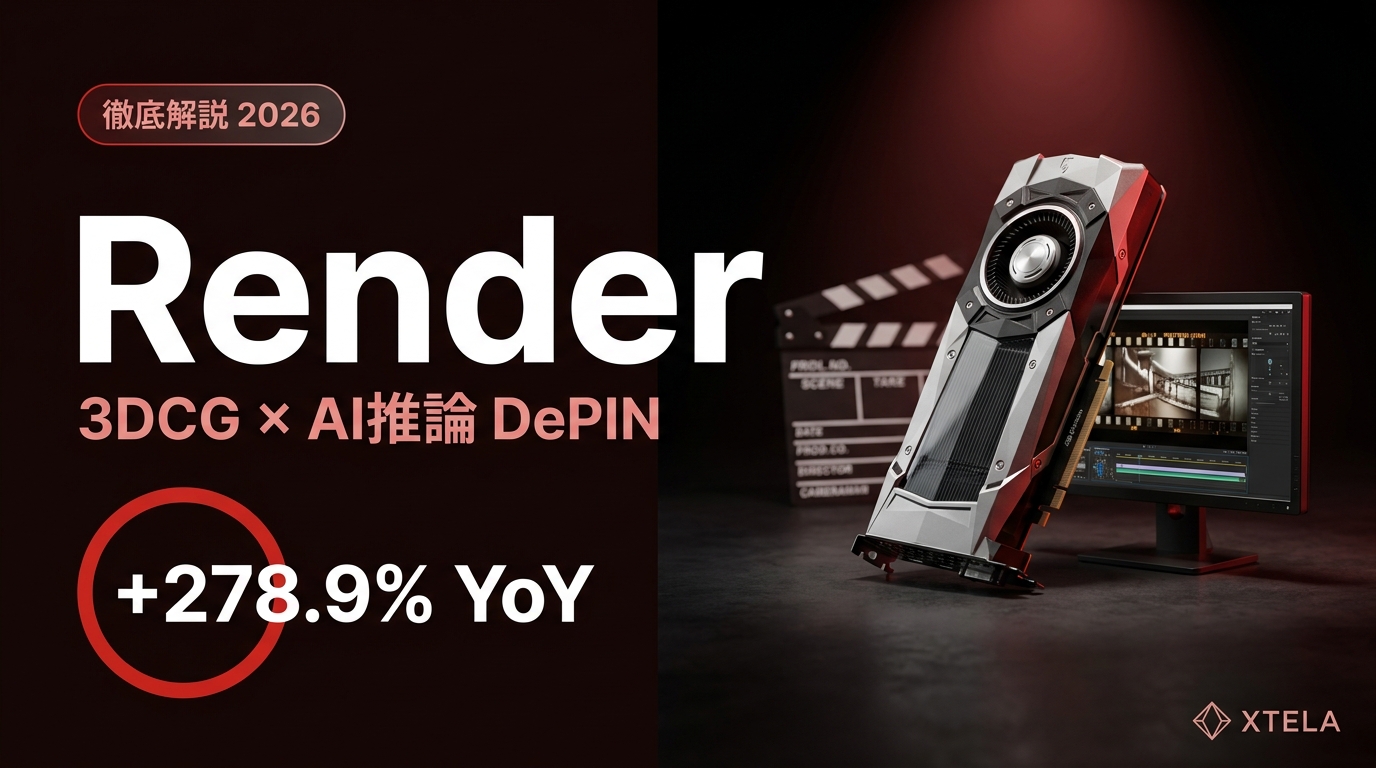 Render Network（RENDER）徹底解説 2026｜OTOY発3DCG+AI推論DePINの事業モデル・BMEトークン経済・日本市場への含意