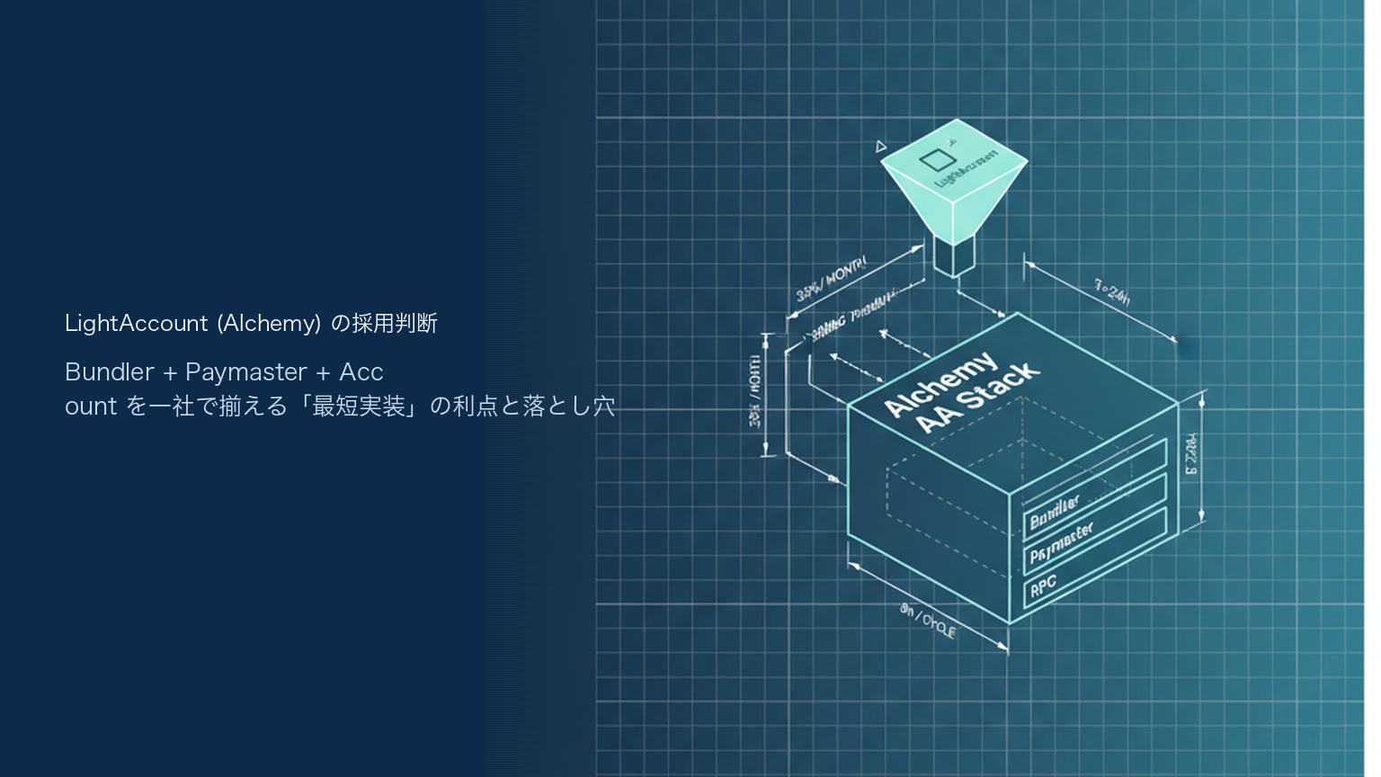 LightAccount（Alchemy）とは｜2026年に採用してよい条件とModular Account v2との使い分け