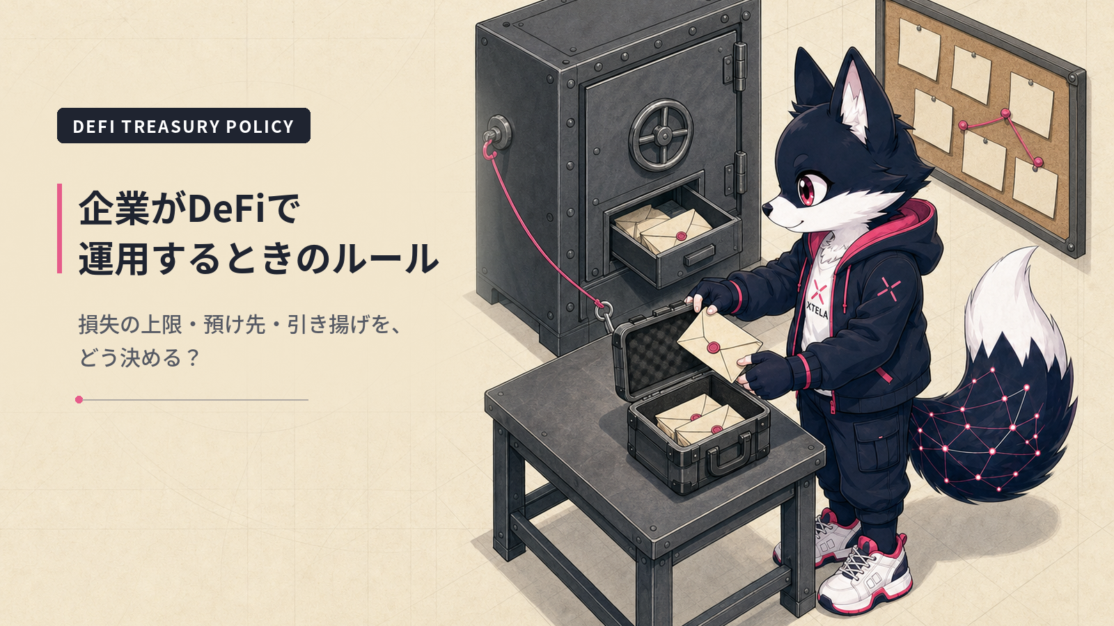 企業がDeFiで資金運用するときのルール｜損失の上限・預け先の制限・引き揚げ手順