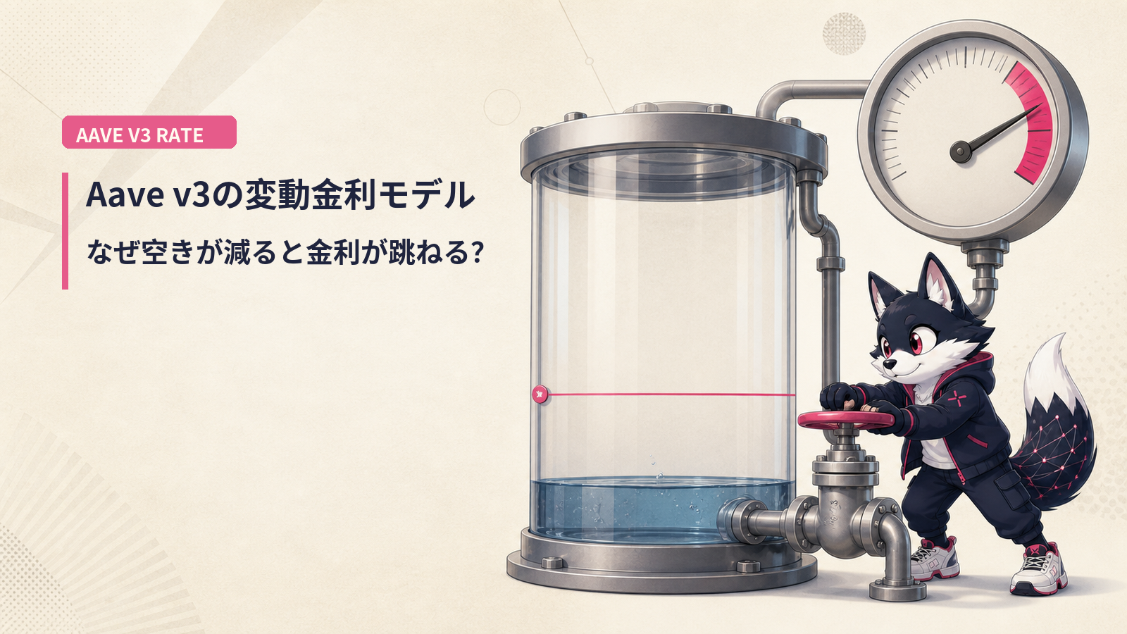 Aave v3 利率モデル｜担保ローンの金利はなぜ需要で決まるか