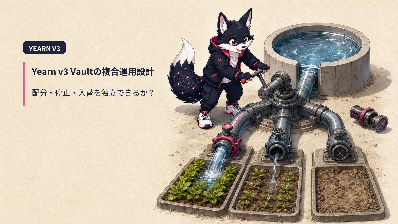 Yearn v3 Strategy｜Vault 内部の複合運用設計