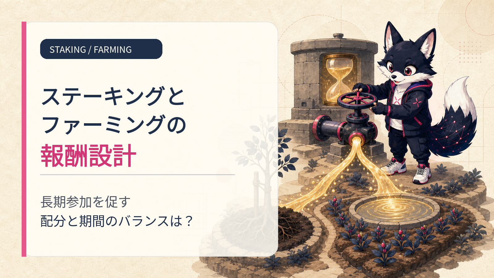 ステーキング/ファーミング: ユーザの長期参加を促すインセンティブ設計